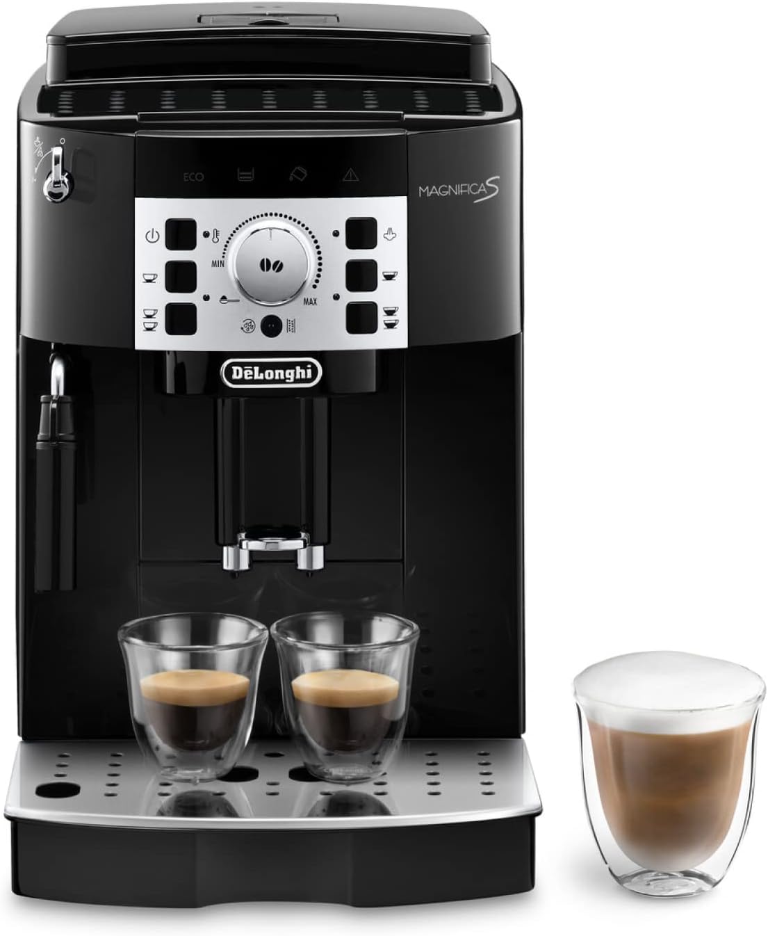 De'Longhi Magnifica S Machine a Café Grain ECAM22.110.B, Machine Expresso et Cappuccino, 1.8L, Noir